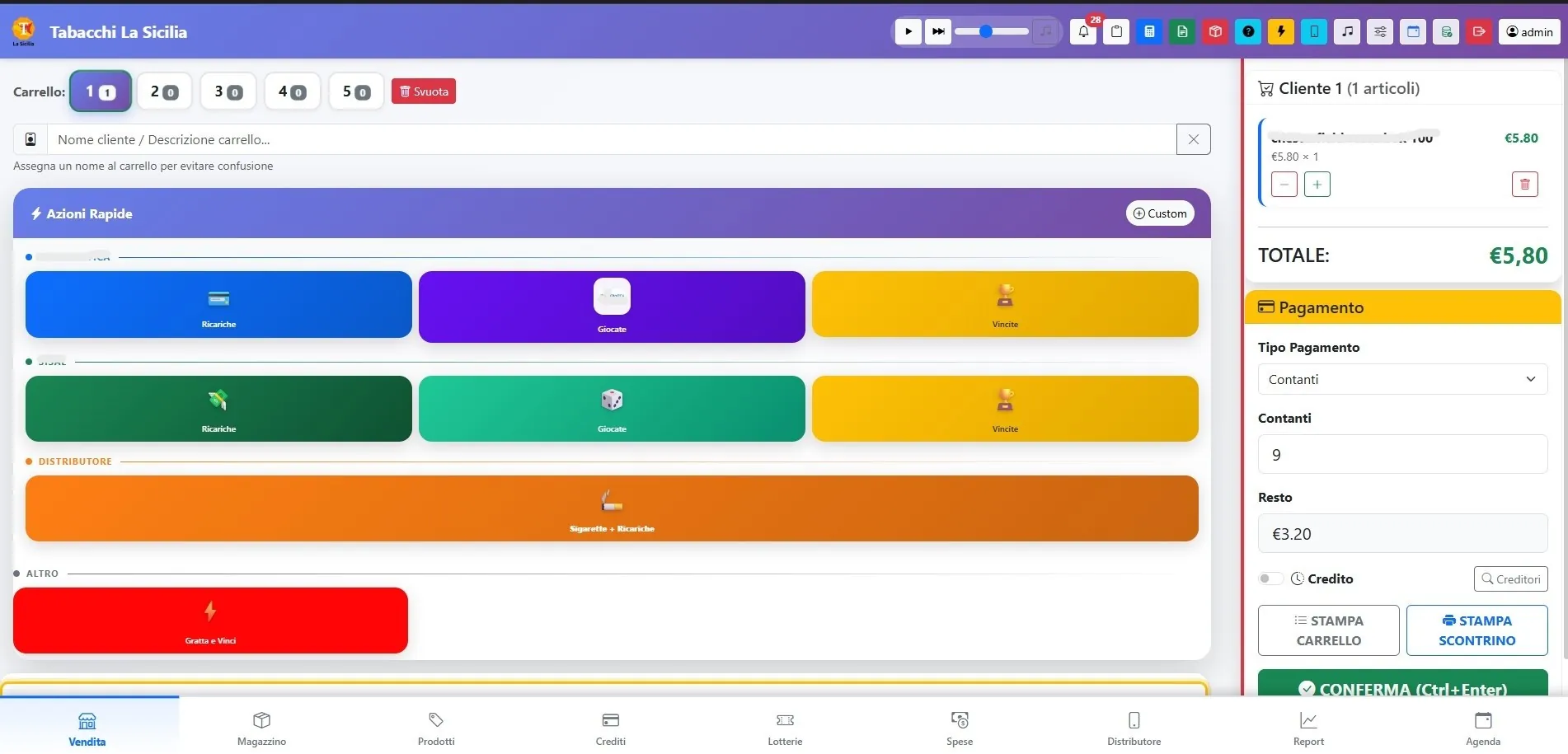Gestionale Tabacchino - Software gestionale