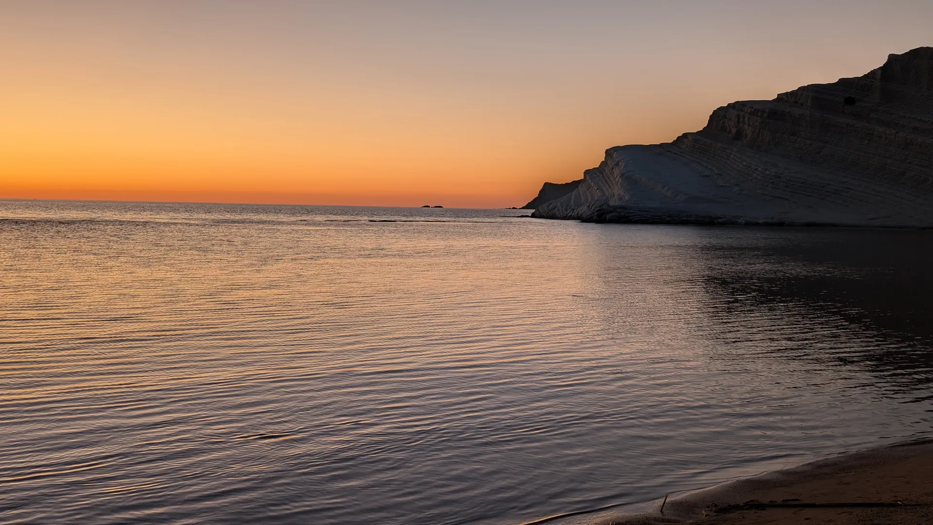 Scala dei Turchi al crepuscolo - Fotografia paesaggistica