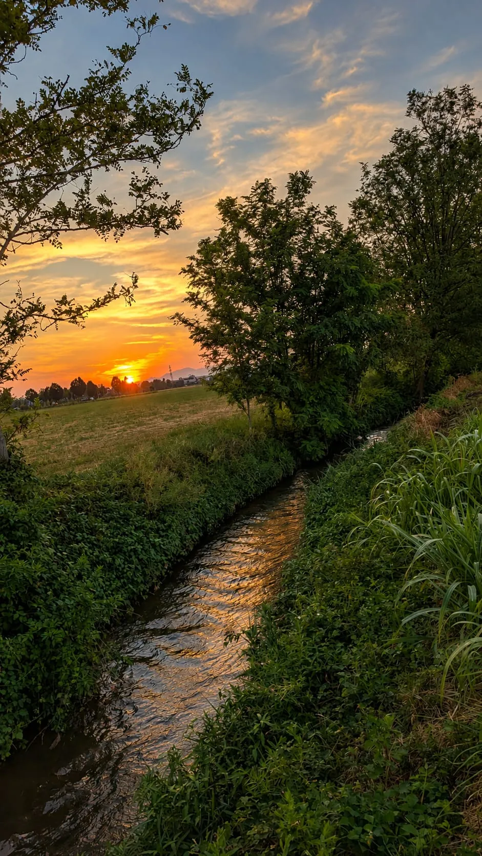 Tramonto sul canale - Fotografia da smartphone