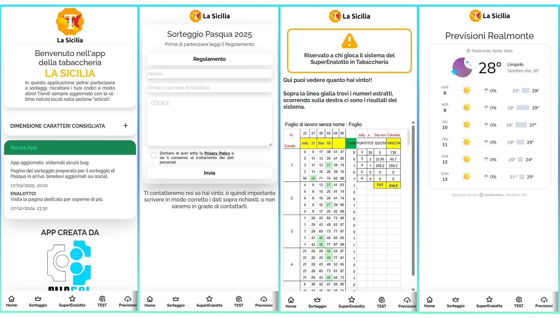 Web App - Tabacchi La Sicilia - Software